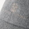Logo-Embroidered Leather-Trimmed Wool-Flannel Baseball Cap - CU Logo-Embroidered Leather-Trimmed Wool-Flannel Baseball Cap - CU