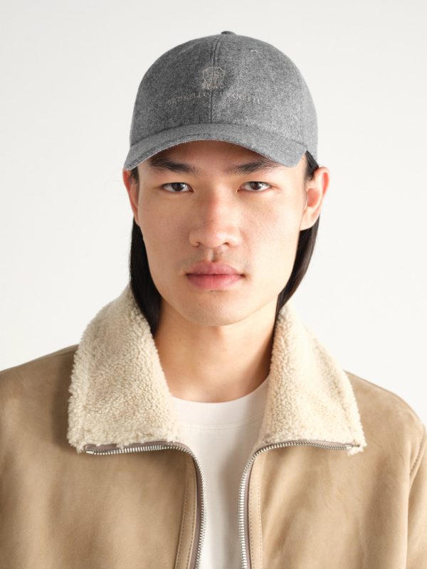 Logo-Embroidered Leather-Trimmed Wool-Flannel Baseball Cap - OU Logo-Embroidered Leather-Trimmed Wool-Flannel Baseball Cap - OU
