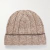 Ribbed Cashmere Beanie