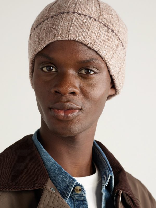 Ribbed Cashmere Beanie - OU