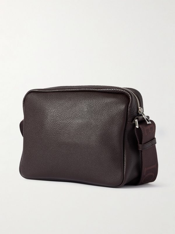 Pebble XS Full-Grain Leather Messenger Bag - BK Pebble XS Full-Grain Leather Messenger Bag - BK