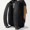 Flex Logo-Embossed Suede and Canvas Backpack - BK Flex Logo-Embossed Suede and Canvas Backpack - BK