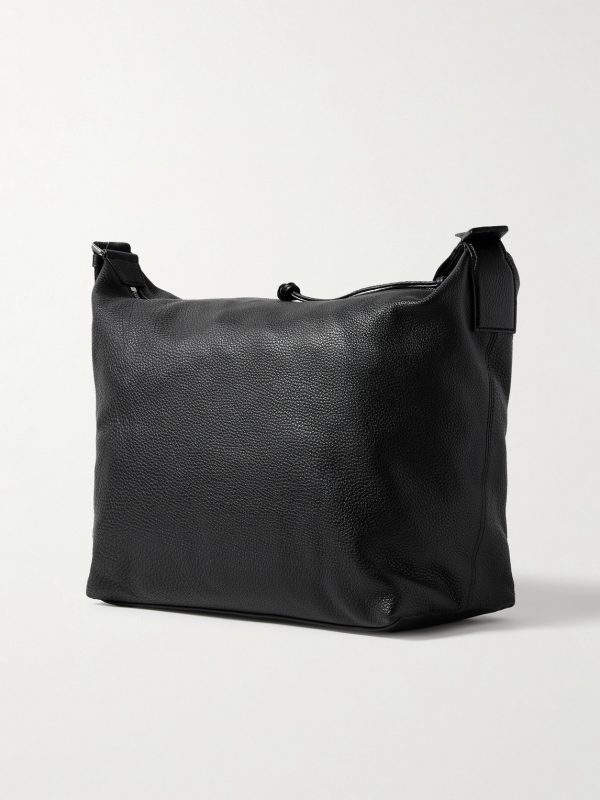 Cubi Full-Grain Leather Messenger Bag - BK Cubi Full-Grain Leather Messenger Bag - BK