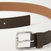 4cm Roller Curve Full-Grain Leather Belt - E1 4cm Roller Curve Full-Grain Leather Belt - E1
