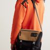 Leather-Trimmed Suede and Canvas Messenger Bag - OU Leather-Trimmed Suede and Canvas Messenger Bag - OU