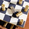 Fowler Leather Chess Set - CU Fowler Leather Chess Set - CU