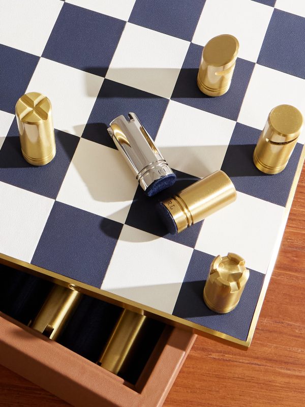 Fowler Leather Chess Set - CU Fowler Leather Chess Set - CU