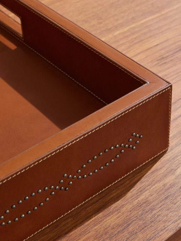 Bromley Studded Leather Tray - CU Bromley Studded Leather Tray - CU