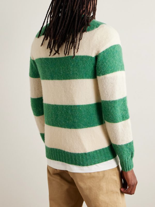 + HIM Striped Wool Sweater - BK