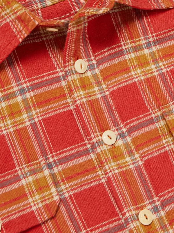 + HIM Checked Cotton-Flannel Shirt - CU + HIM Checked Cotton-Flannel Shirt - CU