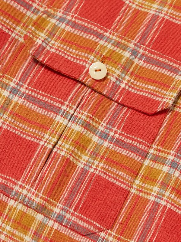 + HIM Checked Cotton-Flannel Shirt - E1 + HIM Checked Cotton-Flannel Shirt - E1