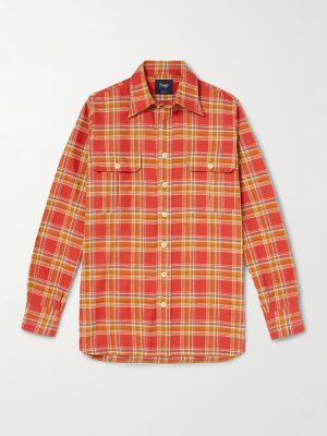 + HIM Checked Cotton-Flannel Shirt