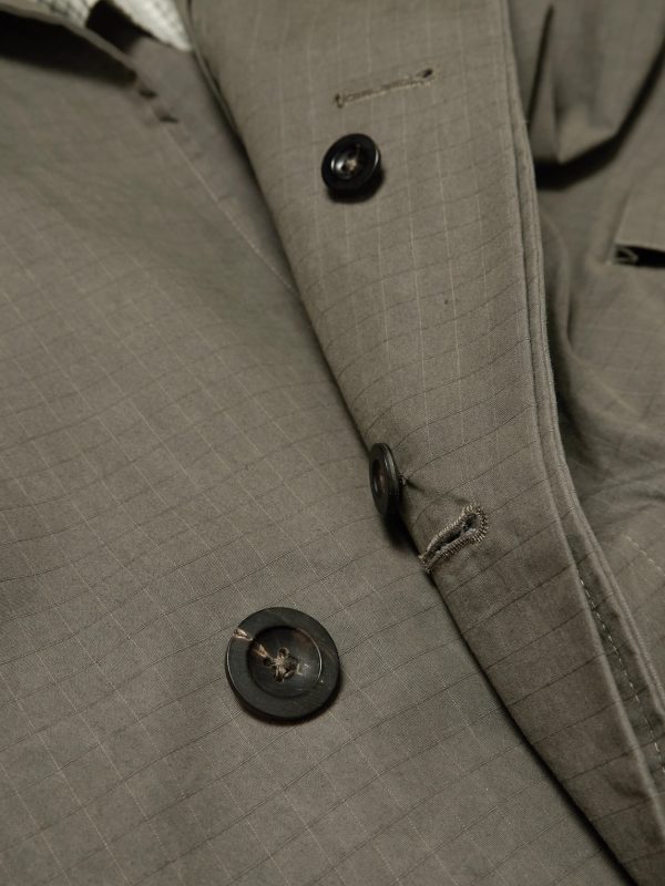 + HIM Rider's Belted Corduroy-Trimmed Cotton-Ripstop Coat - CU + HIM Rider's Belted Corduroy-Trimmed Cotton-Ripstop Coat - CU