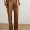 + HIM Games Tapered Pleated Cotton-Twill Trousers - FR + HIM Games Tapered Pleated Cotton-Twill Trousers - FR