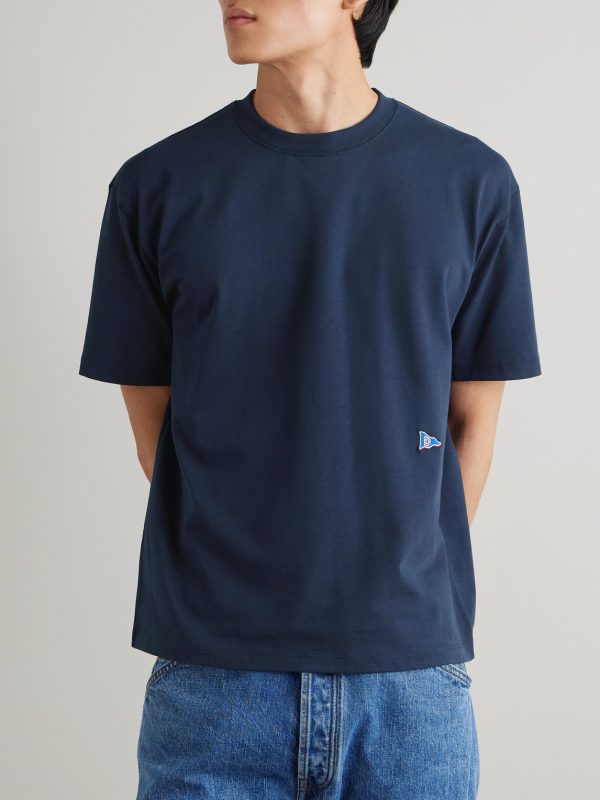 + HIM Hiking Logo-Embroidered Cotton-Jersey T-Shirt - FR + HIM Hiking Logo-Embroidered Cotton-Jersey T-Shirt - FR