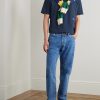 + HIM Hiking Logo-Embroidered Cotton-Jersey T-Shirt - OU + HIM Hiking Logo-Embroidered Cotton-Jersey T-Shirt - OU