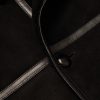 + HIM Leather-Trimmed Shearling Coat - CU + HIM Leather-Trimmed Shearling Coat - CU