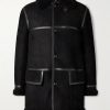 + HIM Leather-Trimmed Shearling Coat + HIM Leather-Trimmed Shearling Coat