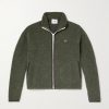 + HIM Logo-Embroidered Wool-Blend Fleece Jacket + HIM Logo-Embroidered Wool-Blend Fleece Jacket
