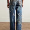 1981 Wide-Leg Trompe L'oeil Printed Jeans - BK 1981 Wide-Leg Trompe L'oeil Printed Jeans - BK