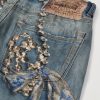 1981 Wide-Leg Trompe L'oeil Printed Jeans - CU 1981 Wide-Leg Trompe L'oeil Printed Jeans - CU