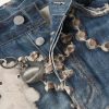 1981 Wide-Leg Trompe L'oeil Printed Jeans - E1 1981 Wide-Leg Trompe L'oeil Printed Jeans - E1