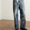 1981 Wide-Leg Trompe L'oeil Printed Jeans - FR 1981 Wide-Leg Trompe L'oeil Printed Jeans - FR