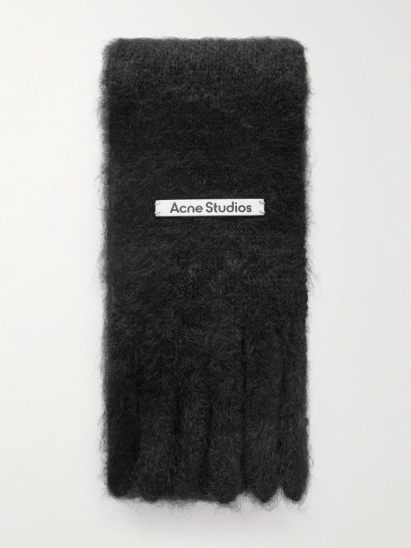 Kinna Skinny Fringed Mohair and Wool-Blend Scarf Kinna Skinny Fringed Mohair and Wool-Blend Scarf