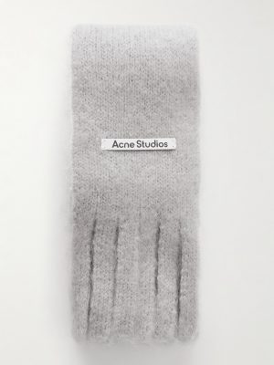 Kinna Skinny Fringed Mohair and Wool-Blend Scarf Kinna Skinny Fringed Mohair and Wool-Blend Scarf