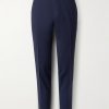 Straight-Leg Garment-Dyed Wool-Blend Trousers
