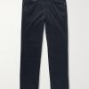 Slim-Fit Straight-Leg Cotton-Blend Twill Trousers Slim-Fit Straight-Leg Cotton-Blend Twill Trousers