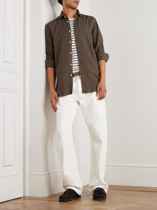 Brushed-Twill Shirt - OU Brushed-Twill Shirt - OU