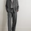 Straight-Leg Pleated Virgin Wool-Twill Suit Trousers - OU