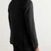 K-Jacket Unstructured Wool-Blend Crepe Suit Jacket - BK