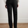 Straight-Leg Garment-Dyed Wool-Blend Trousers - BK Straight-Leg Garment-Dyed Wool-Blend Trousers - BK