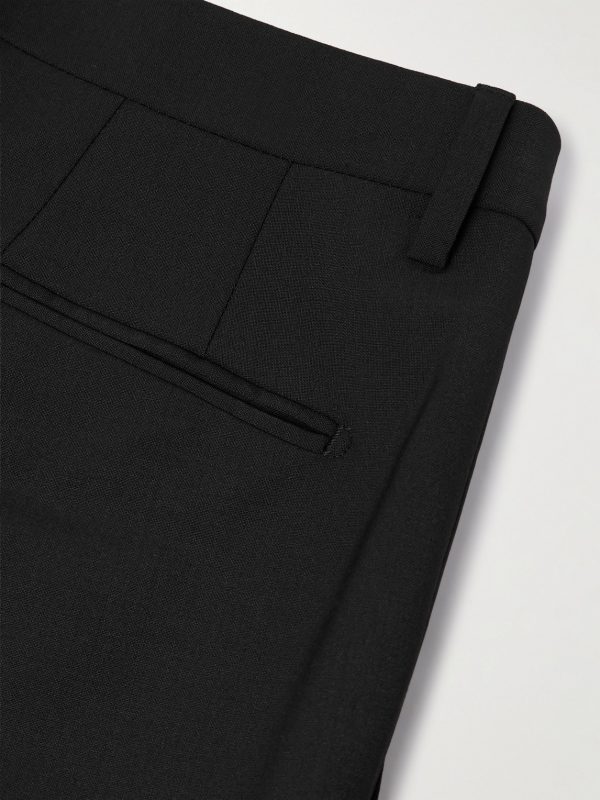 Straight-Leg Garment-Dyed Wool-Blend Trousers - CU Straight-Leg Garment-Dyed Wool-Blend Trousers - CU