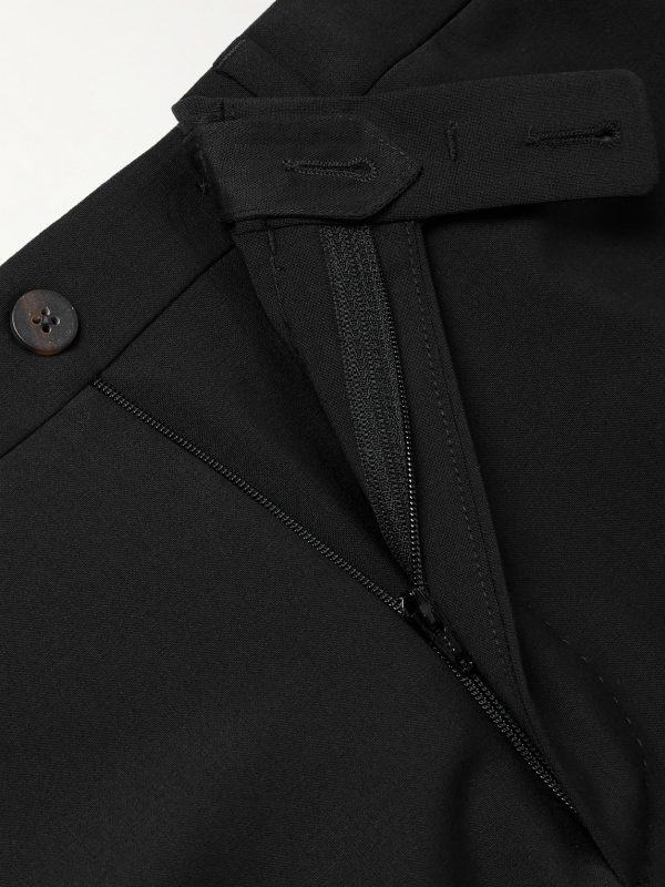 Straight-Leg Garment-Dyed Wool-Blend Trousers - E1 Straight-Leg Garment-Dyed Wool-Blend Trousers - E1