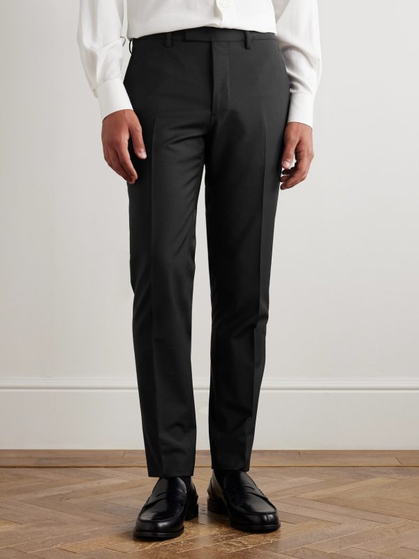 Straight-Leg Garment-Dyed Wool-Blend Trousers - FR Straight-Leg Garment-Dyed Wool-Blend Trousers - FR
