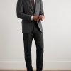 Straight-Leg Garment-Dyed Wool-Blend Trousers - OU Straight-Leg Garment-Dyed Wool-Blend Trousers - OU