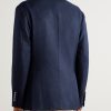 Herringbone Wool and Cashmere-Blend Blazer - BK Herringbone Wool and Cashmere-Blend Blazer - BK