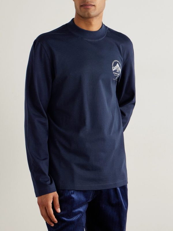 Slim-Fit Logo-Print Cotton-Jersey T-Shirt - FR Slim-Fit Logo-Print Cotton-Jersey T-Shirt - FR