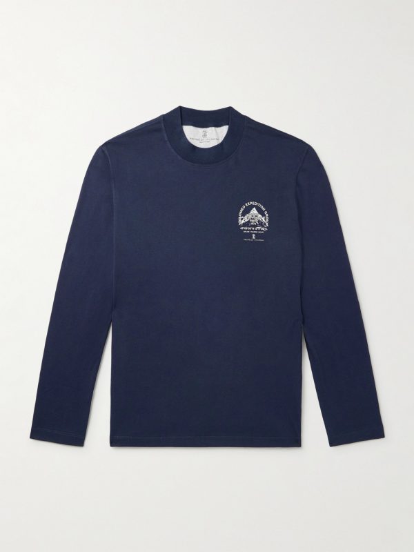 Slim-Fit Logo-Print Cotton-Jersey T-Shirt Slim-Fit Logo-Print Cotton-Jersey T-Shirt
