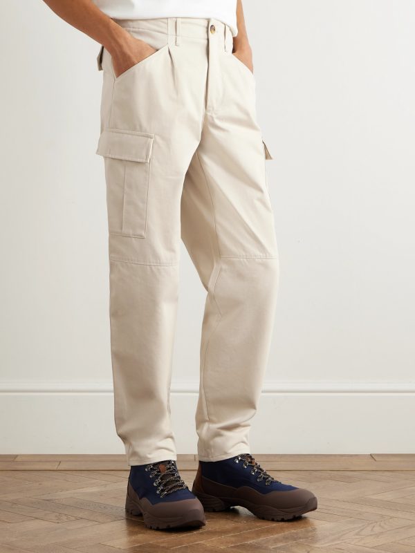 Straight-Leg Virgin Wool-Flannel Cargo Trousers - FR Straight-Leg Virgin Wool-Flannel Cargo Trousers - FR