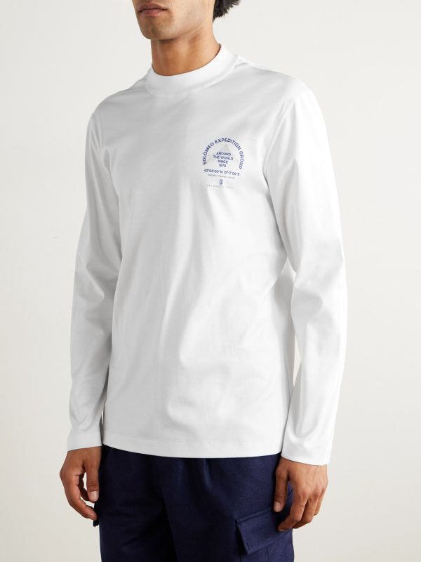 Slim-Fit Logo-Print Cotton-Jersey T-Shirt - FR