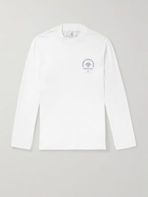 Slim-Fit Logo-Print Cotton-Jersey T-Shirt
