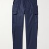 Straight-Leg Virgin Wool-Flannel Cargo Trousers Straight-Leg Virgin Wool-Flannel Cargo Trousers
