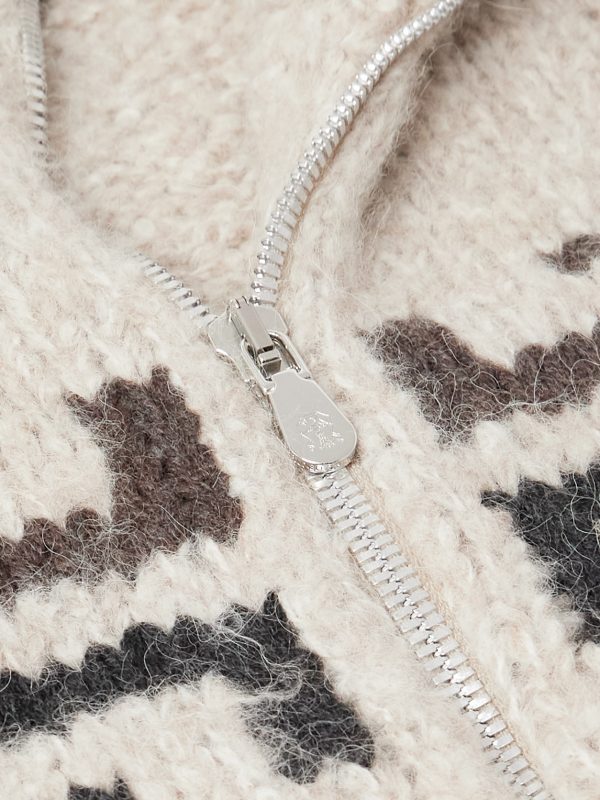 Intarsia-Knit Alpaca-Blend Cardigan - CU Intarsia-Knit Alpaca-Blend Cardigan - CU