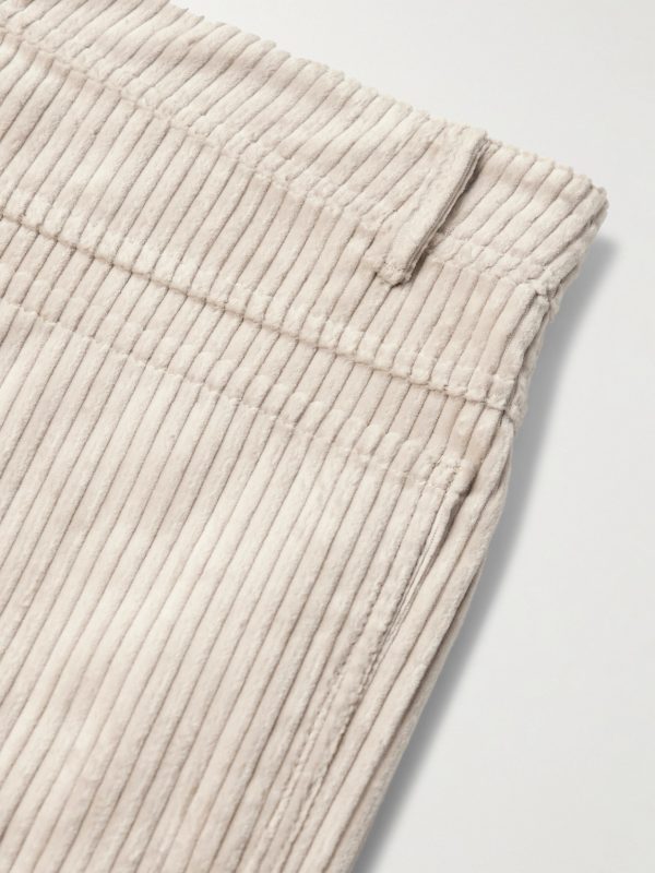 Slim-Fit Tapered Cotton-Corduroy Trousers - CU Slim-Fit Tapered Cotton-Corduroy Trousers - CU