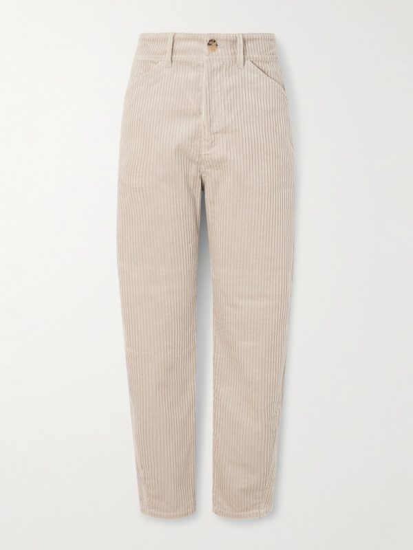 Slim-Fit Tapered Cotton-Corduroy Trousers Slim-Fit Tapered Cotton-Corduroy Trousers