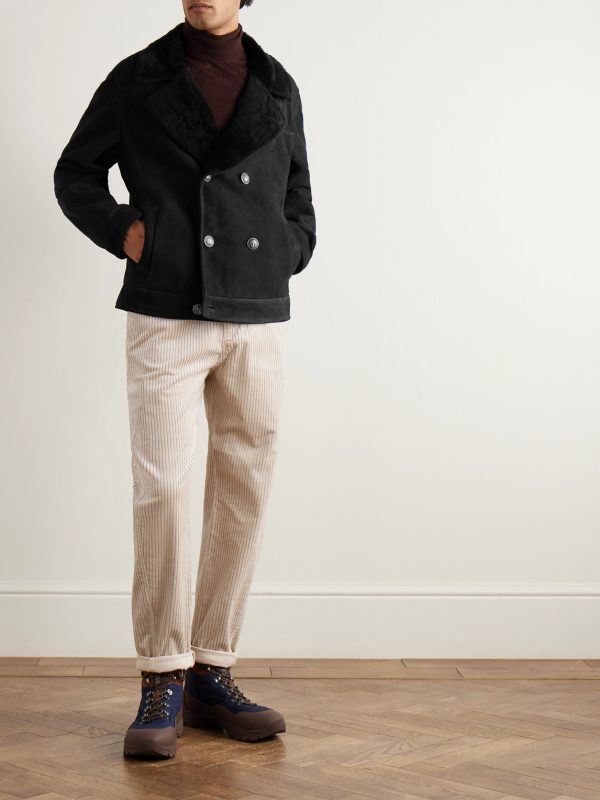 Slim-Fit Tapered Cotton-Corduroy Trousers - OU Slim-Fit Tapered Cotton-Corduroy Trousers - OU